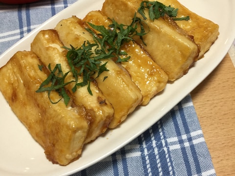 ポン酢でさっぱり♪豆腐ステーキ